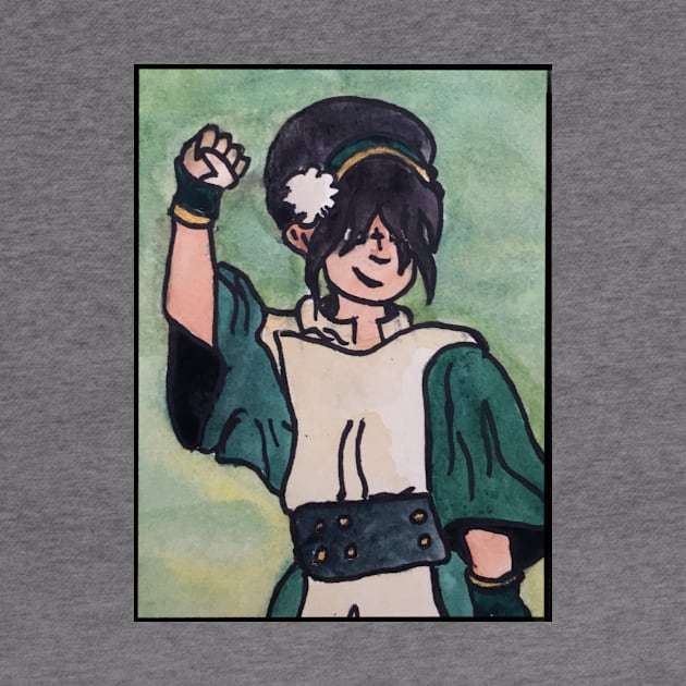 The Last Paintbender: Toph Art Nouveau by TheDoodlemancer